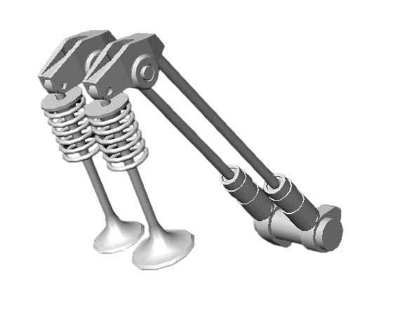 push rod and valve arrangement